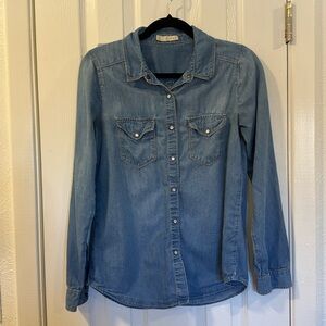 Hinge chambray button up shirt - Extra Small